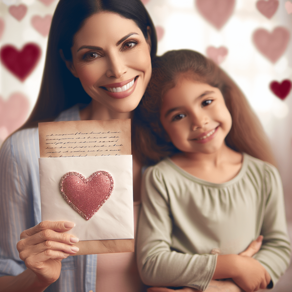 Imagen de una madre escribiendo una carta de amor de reconciliación para su hija